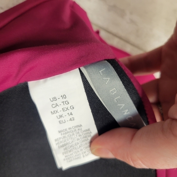 La Blanca Pink Halter Top Bikini Size 10 - Picture 7 of 7